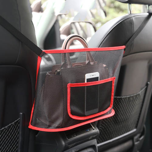 Car Net Pocket Handbag Holder Car Seat Storage Net Bag Net Mesh Organizer Storage Pouch Pocket for Handbag